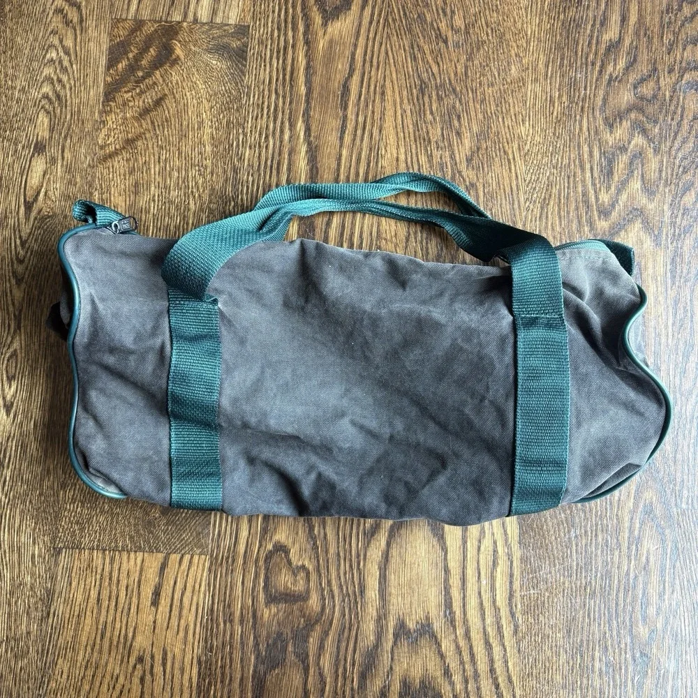 Vintage 80s Seattle SuperSonics Canvas Duffle Bag NBA BasketBall Gym ABC RARE